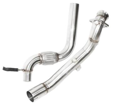 3 "Catless Down Pipe per Mustang EcoBoost 2,3T 2015-2016 Design a due pezzi