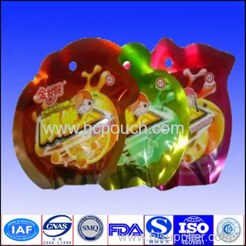 Custom Plastic Shape Packaging Pouch 