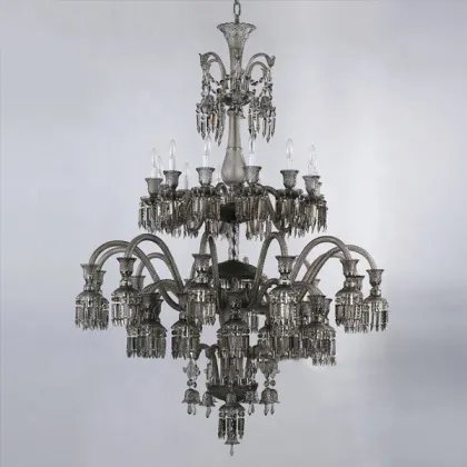 French Style Grand Duplex Villa Crystal Chandelier