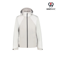 Giacca impermeabile da uomo con cappuccio color block