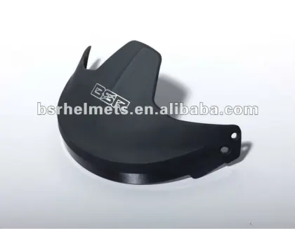 Racing helmet peak with fire retardant ABS