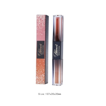 Bereit, klare stock-doppelköpfige, matte liquiden Lippenstift und metallisch flüssiger Lidschatten zu versenden