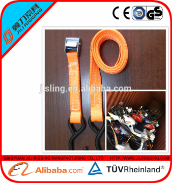 QINGYUAN JILI RIGGING 6:1 Red 5000kg round lifting sling/ratchet lashing strap