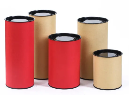 Cardboard Postal Food Lid Packaging Tubes Canister