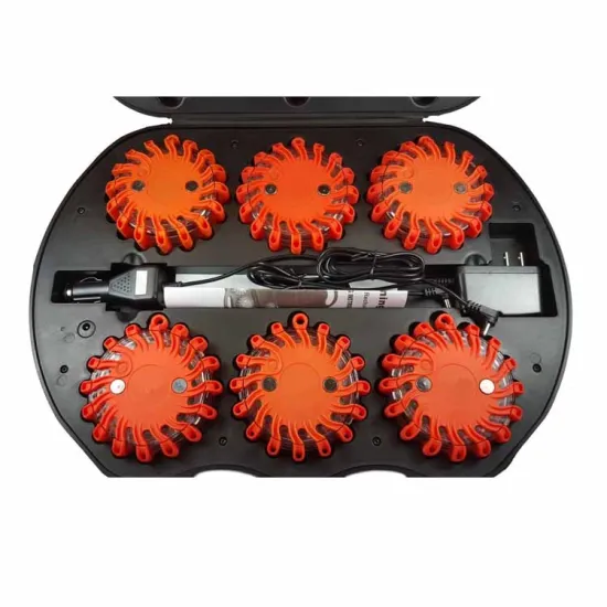 6 Pack Rechargeable LED Road Flares with LED flashlight