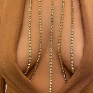 Brave Light Hot Selling Long Crystal Tassel Necklace