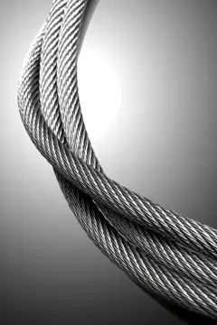 Multi-strand braided stainless steel wire rope