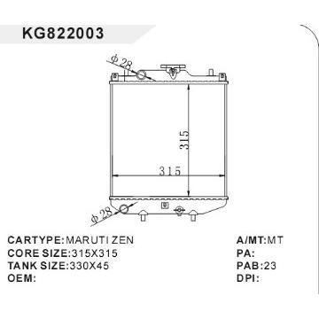 auto radiator car:MARUTI ZEN