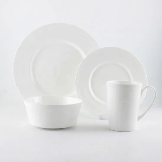 2022 New Popular Design Embossed Porcelain Dinnerware Sets