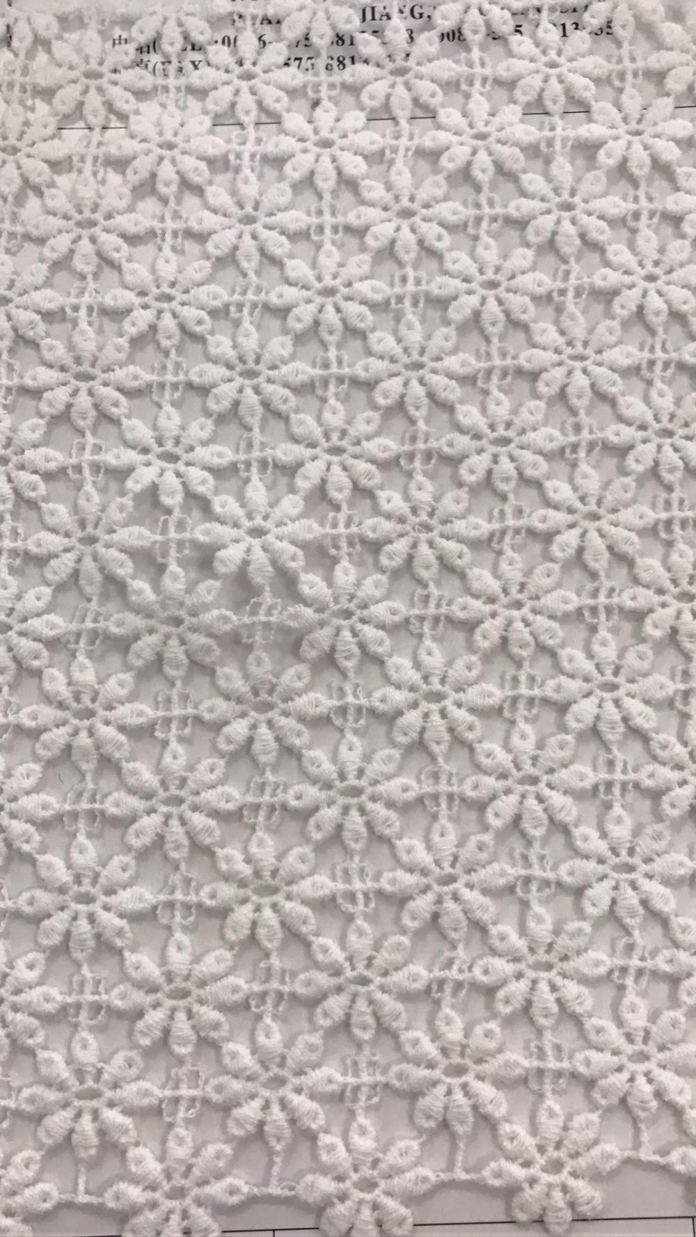 Eight petals chemical polyester embroider Fabric
