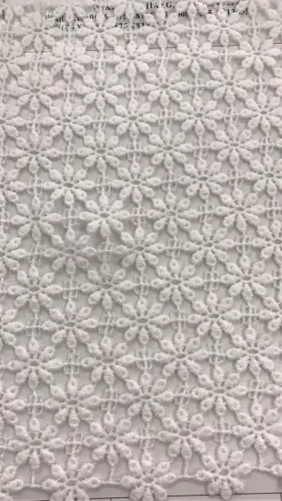 Eight Petals Chemical Polyester Embroider Fabric