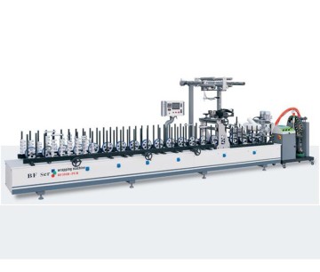 Automatic Hot Melt Adhesive Profile Wrapping Machine with PUR Glue for Wood Frame Making