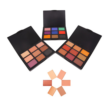 High Quality Warm Color Custom Eyeshadow Palette Pearly