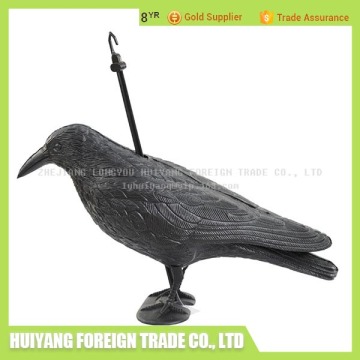 004-6 2016 hot sale Simulation birds hunting decoys plastic crow with Feet And Stake