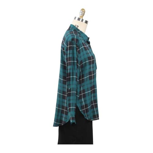 Damen Tops Spring New Arrival Plaid Casual Shirt