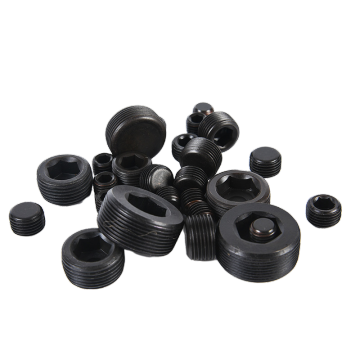 Hot Sale Carbon Steel Black Oxide Hex Socket Pipe Plugs DIN 906: High-Quality Fasteners for Industrial Applications