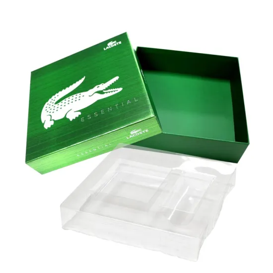 Gift Paper Box with Clear PET Packing