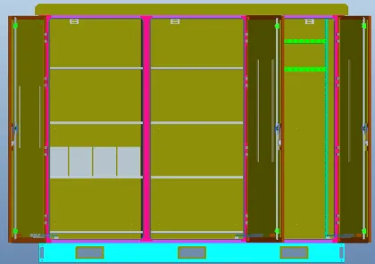 Integrated Outdoor Cabinet with AC for Electrical Equipment