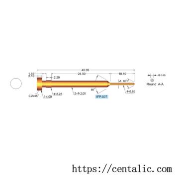 Interface Probe Test Pin IFP-007 for Transmitting Electrical Signals