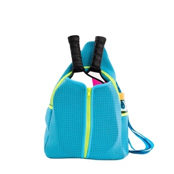 Custom Tennis Sport Cute Pickleball Paddle Bag with Neoprene Rackets & Slide-in Pockets