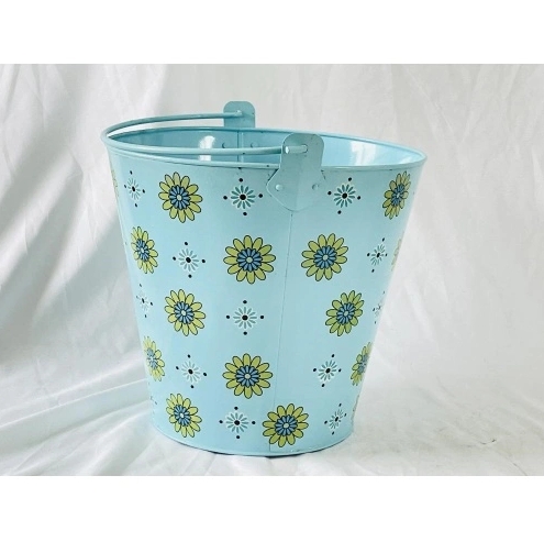 6L Blue decal metal bucket