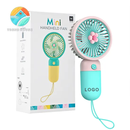 Wholesale Rechargeable Pocket Fans: Portable, Three-Speed, Cartoon Design Mini LED Handheld Fans in Multiple Sizes