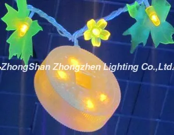 Wall decoration  LED string light  chinese copper cash