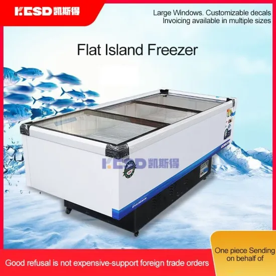 Commercial Freezer Display Seafood and Fish Deep Freezer