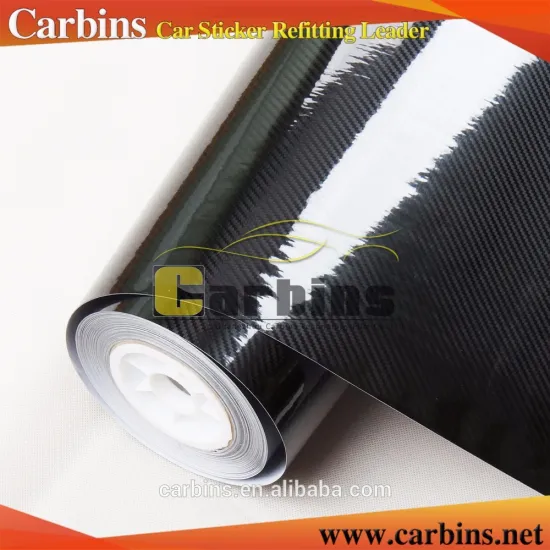 Carbins Removable Black 5D Carbon fiber Car warp Stickers