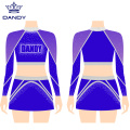 Crop top Multicolor Cheerleading Uniformes Sublimação