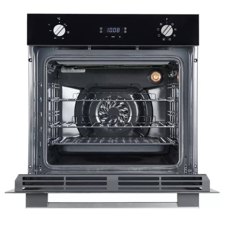 67L big capacity home bakery 2 layer glass door with safety device pizza oven built in gas+electric oven convection oven