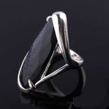 New Dazzling Black Big Stone Ring Design Xld-697