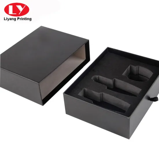 Luxury Cardboard Black Slide Perfume Gift Box