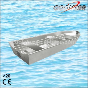 20ft flat bottom V2.0 fishing aluminium boat with 2mm thickness