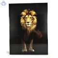 Τέχνη τοίχου σε καμβά εκτύπωσης με κρύσταλλο λιοντάρι
