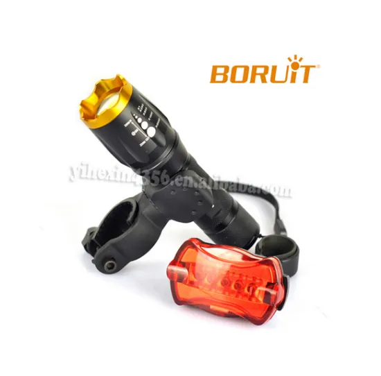 BORUIT Aluminum Alloy XML-T6 Zoomable LED Bicycle Light 1600lm
