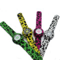 Full colorful printed products silicone slap wristwatches