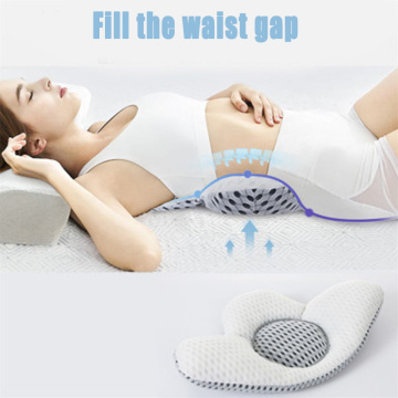 Buckwheat Sleep Pillow Bed Back Pillow Pregnant Women Pillow lumbar Support Lumbar Prevent Lumbar Muscle Strain Reduce For Home