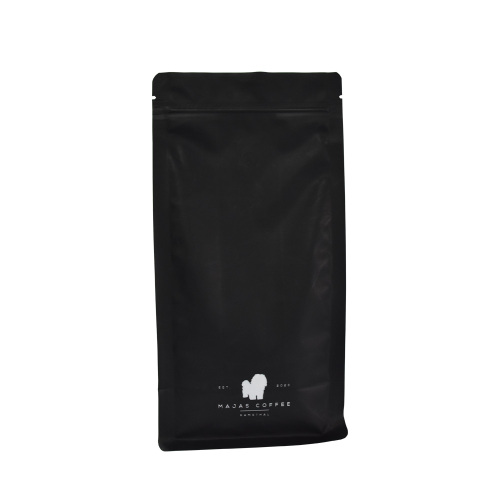 compostable Flat bottom Pouches coffee packaging with valve