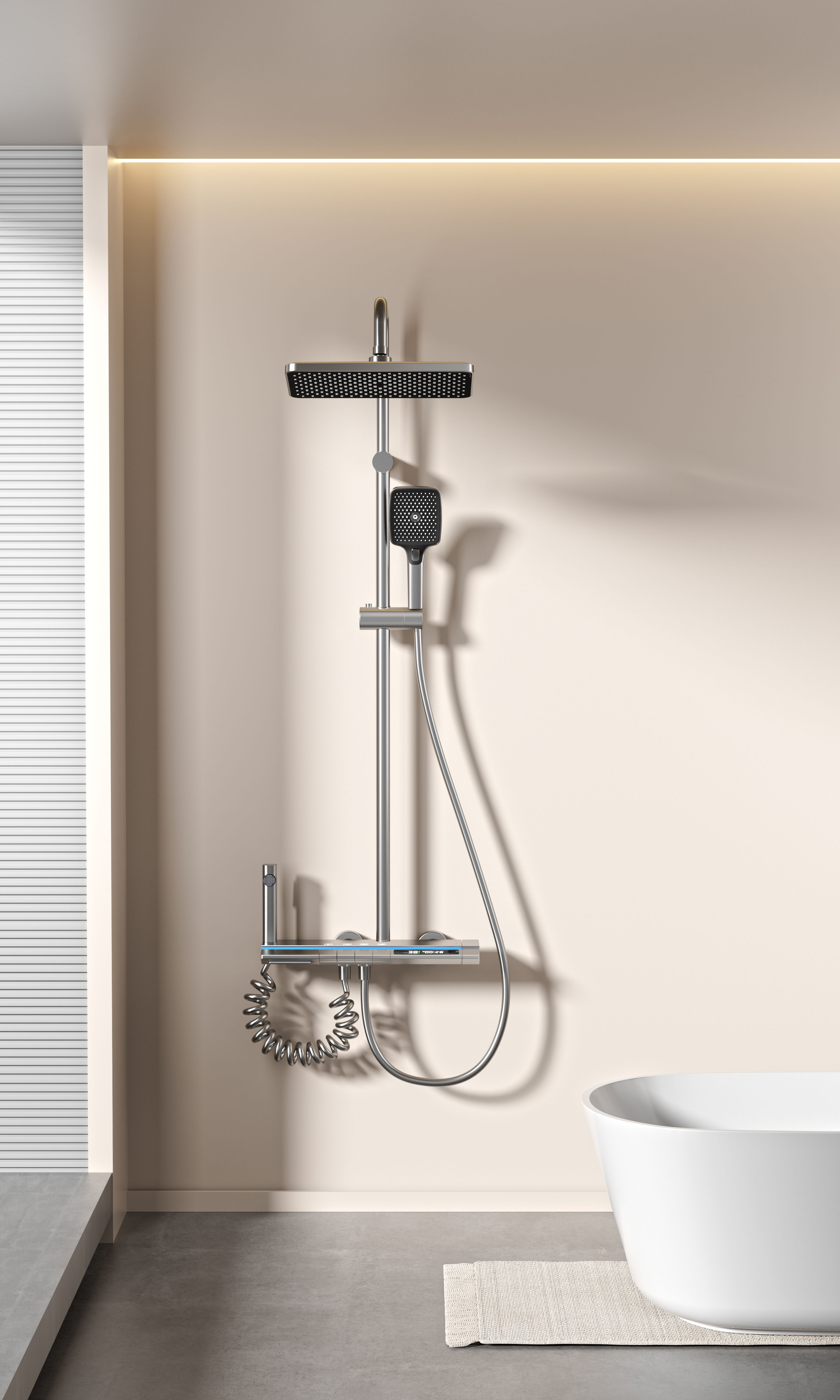 4073 digital shower faucet set