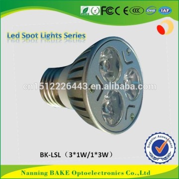 Delicate E14/E 27/MR16/GU10 optional 3w Led Spotlight