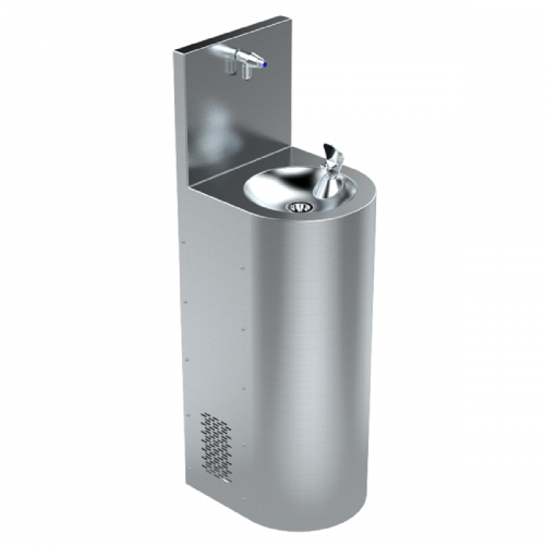 Public Stainless Steel Floor Mounted Drinking Fountain