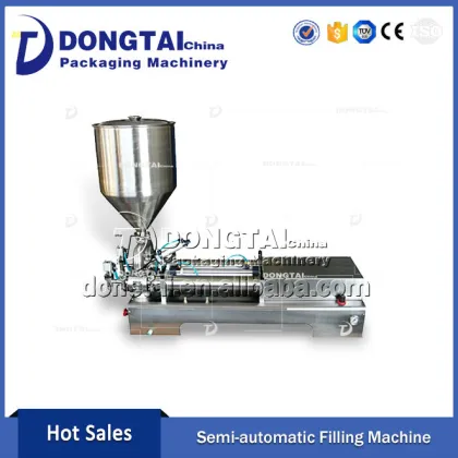 semi-automatic chutney sauce filling machine