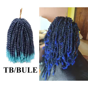 Crochet Braid Synthetic Curly Hair Spring Twist Crochet Braids Hair Spring Twist Hair