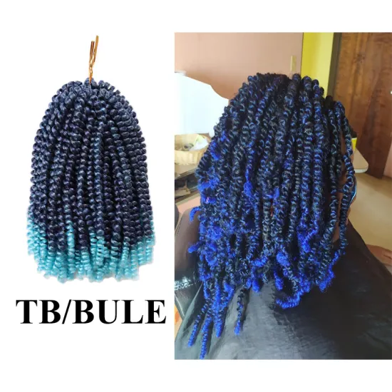 Crochet Braid Synthetic Curly Hair Spring Twist Crochet Braids Hair Spring Twist Hair