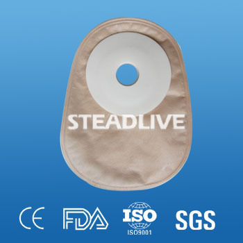 small hole closed colostomy pouch