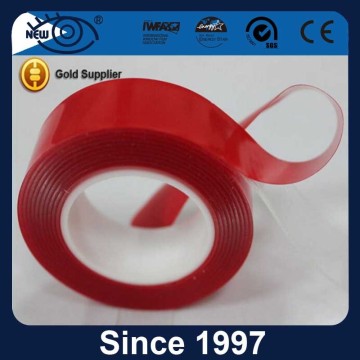 Factory supply red release liner transparent strong adhesive acrylic 3M quality double sided tape