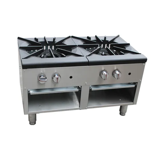 2 burner gas stock pot range
