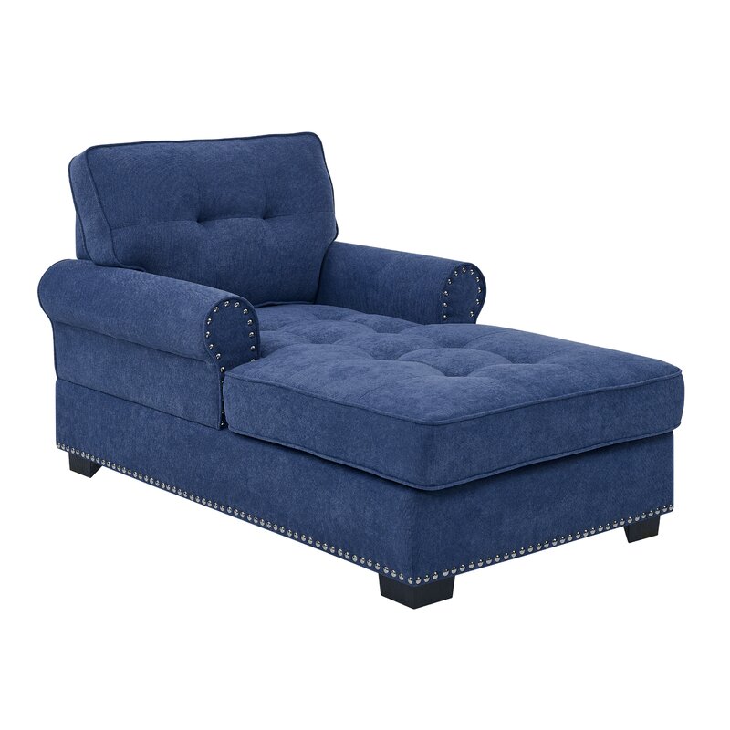 Comfortable Sleeper with Upholstered Seat Chaise Lounge