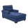 Comfortable Sleeper with Upholstered Seat Chaise Lounge